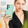 thumbnail image 6 of Cell Phone Basic Cases for Galaxy S25 Ultra 5G, Liquid Silicone Gel Rubber Shockproof Case Ultra Thin Slim Matte Surface Cover for Samsung S25 Ultra 6.8 inch (Green), 6 of 6
