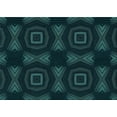 thumbnail image 1 of Ahgly Company Machine Washable Indoor Rectangle Transitional Teal Green Area Rugs, 8' x 12', 1 of 7