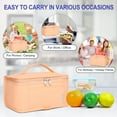 thumbnail image 6 of NOL Natural Organic Lifestyle Small Lunch Bag Mini Lunch Box Insulated Lunch Bag for Men/Women Leakproof Cooler Tote Bag Lightweight Nylon Waterproof Lunch Box For Work,Orange, 6 of 6
