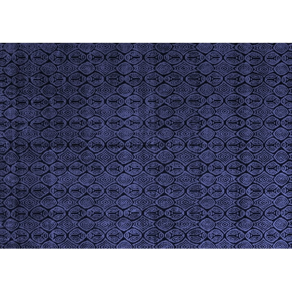 Ahgly Company Indoor Rectangle Abstract Blue Modern Area Rugs, 7' x 9'