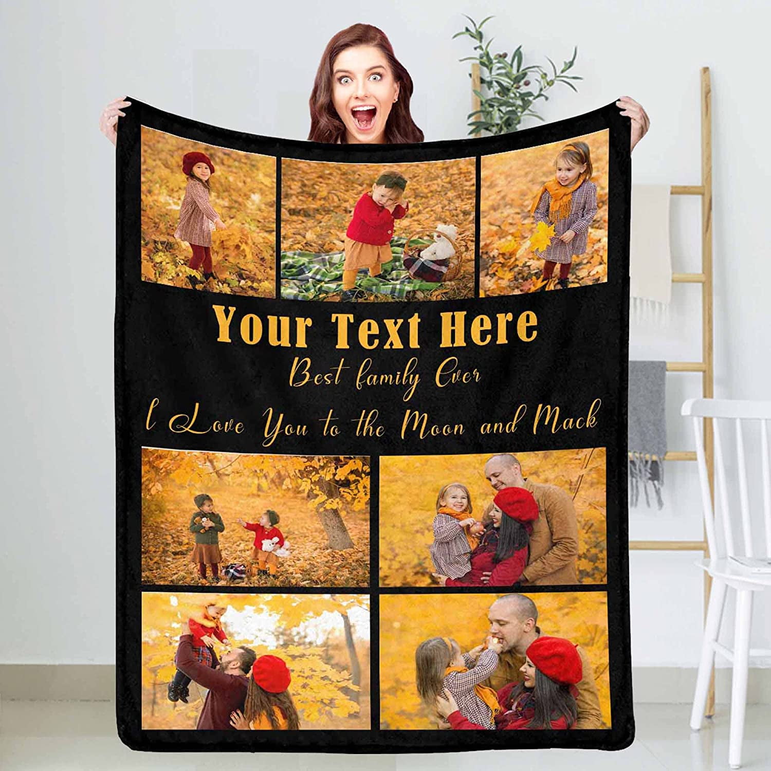 Custom Photo Blankets with Your Pictures Personalized Throw Blankets