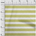 thumbnail image 1 of oneOone Cotton Poplin Lime Green Fabric Stripe & Chevron Geometric Sewing Fabric By The Yard Printed Diy Clothing Sewing Supplies 42 Inch Wide, 1 of 4