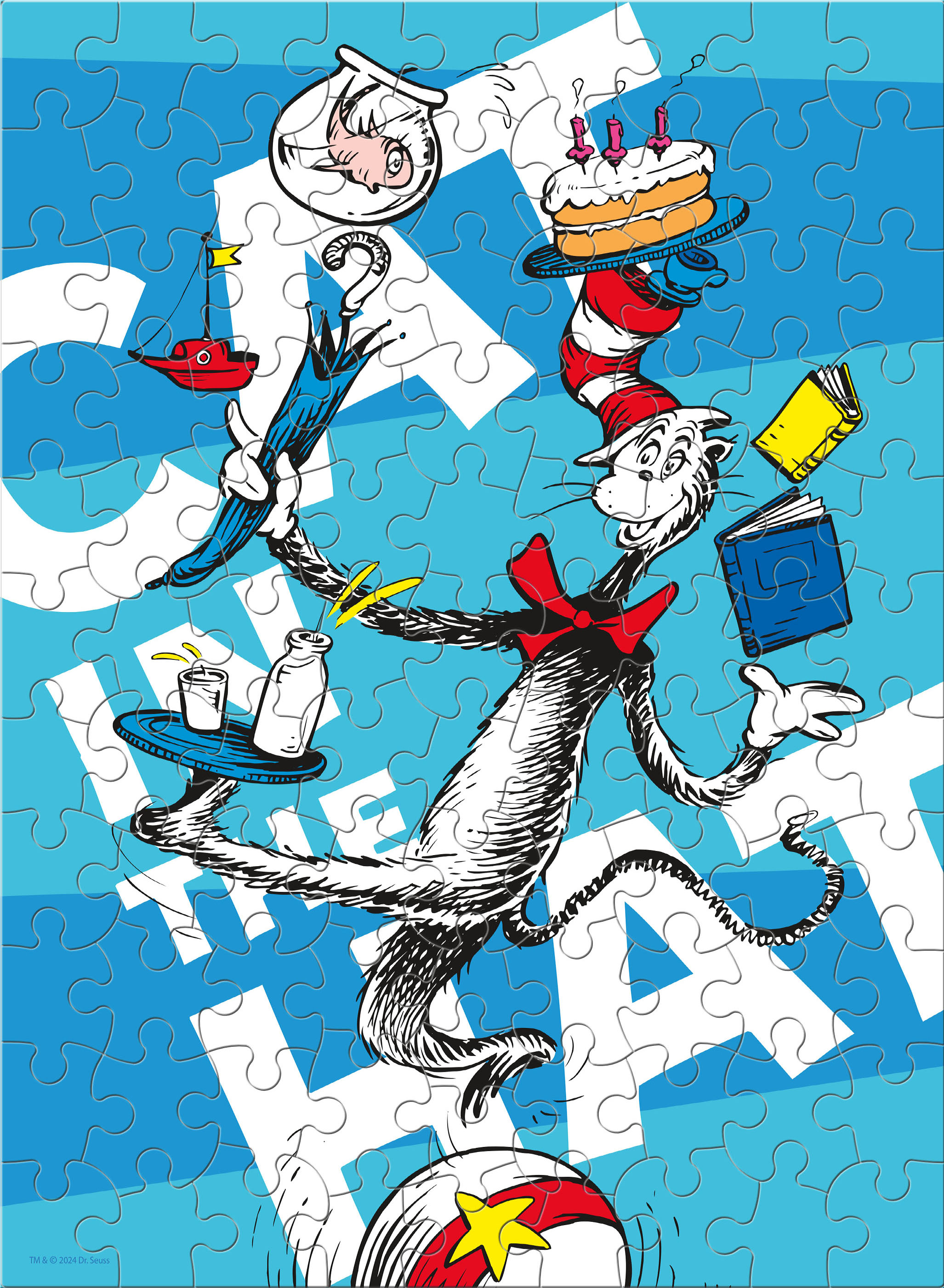 Buffalo Games Cat in the Hat 100-Piece 15 x 11-Inch Interlocking Jigsaw Puzzle for Children Ages 6+