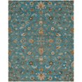 thumbnail image 1 of Safavieh Bella Collection BEL673C Handmade Blue and Taupe Premium Wool Area Rug (4' x 6'), 1 of 1