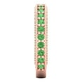 thumbnail image 4 of 1.44 ct Brilliant Round Cut Simulated Green Diamond 14k Rose Gold Eternity Band SZ 10.25, 4 of 6