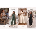 thumbnail image 6 of MOYIKO 2 Piece Sets for Women Casual Summer Outfits Sleeveless Tops and Wide Leg Pants with Pockets Travel Vacation Lounge Sets, 6 of 7