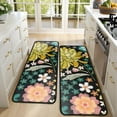 thumbnail image 4 of Kitchen Rugs Sets Of 2,Pioneer Flower Floral Print Pattern Anti Fatigue Kitchen Mat Rugs Non Slip Washable,Decorative Kitchen Floor Mats for Kitchen,Sink,Laundry,17"x47"+17"x47", 4 of 5