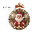 thumbnail image 3 of Acrylic Christmas Ornaments DIY Pearl Art Kits for Adults, Santa Claus Hanging Diamond Art Christmas Ornaments Set with Pearls, Special-Shaped Gems & Velvet Ribbon, Christmas Decor Craft, 3 of 7