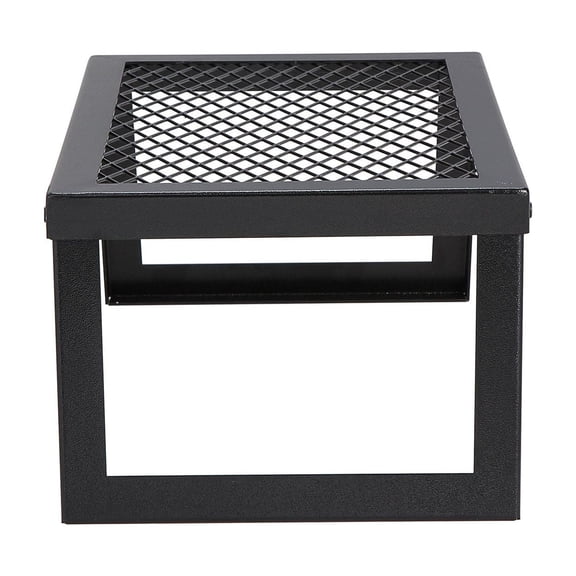 18" Folding Campfire Grill - Heavy Duty Steel Mesh Grate with Legs & Bag, Portable Fire Pit Cooking Rack for Outdoor BBQ, Camping Grilling
