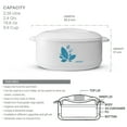 thumbnail image 7 of Milton Orchid 2500 Casserole 2360 ml (2.36 L), White | MI-925 |, 7 of 7