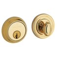 thumbnail image 1 of Baldwin 8031031 Traditional Deadbolt, Non-Lacquered Brass, 1 of 1