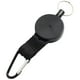 thumbnail image 3 of Porta retráctil Zulema con clip de mosquetón con cable de metal Negro A, 3 of 8