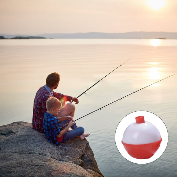 16 Pieces Fishing Bobber Tackle Plastic Bobbers Plastic Round Saltwater  Freshwater Boat Fish Round Shaped Bobbers for Professional Beginner