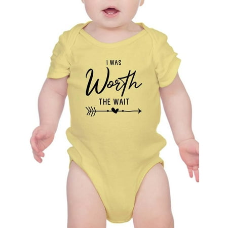 

I Was Worth The Wait Bodysuit Infant -Smartprints Designs 12 Months