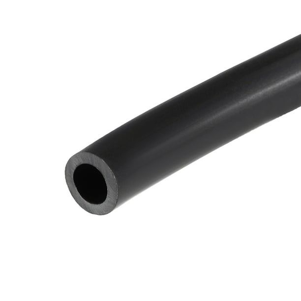 Manguera de línea de combustible 4mm ID 6mm(1/4-pulgada) OD 3.3ft Manguera de aceite y combustible de caucho, negra