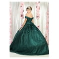 thumbnail image 3 of Womens Hunter Green Quinceanera Dresses Ball Gown Juniors Sweet 16 Prom Birthday Dress Off Shoulder Evening Princess Puffy Dresses for Plus Size Women, 3 of 6