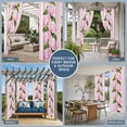 thumbnail image 5 of 1 Panel Outdoor Curtains for Patio Waterproof 54"x84", Valentine's Day Weatherproof Privacy Outsides Curtains, Pink Roses Floral Romantic Striped Grommet Thermal Drapes for Cabana Porch Pergola, 5 of 8