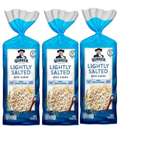 Quaker Lightly Salted Gluten Free Rice Cakes - 4.47oz pack of 3