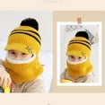thumbnail image 2 of Bonnet d'Hiver pour Enfants, Tricoté en Peluche, Protection des Oreilles, Gris, 2 of 10