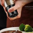 thumbnail image 4 of 2 Pcs Premium Manual Salt Mill,Clear Glass Pepper Grinder Adjustable, 4 of 5