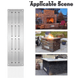 thumbnail image 1 of Stainless Steel Venting Panel for Grill Accessory Vent with Screen Suitable for Outdoor Kitchen, 1 of 5