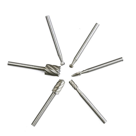PEONAVET Grinder Bit 6 Pcs Carbide Burrs Rotary Set Die Grinder Bit