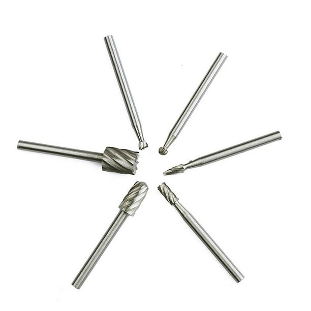 DPTALR 6 Pcs Tungsten Carbide Burrs Rotary Burr Set Head Die