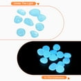 thumbnail image 4 of Uxcell 600Pack Glow Rocks 13-17mm Decoration Pebbles Luminous Stones Decor Sky Blue, 4 of 6
