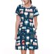 thumbnail image 1 of Balery Dental Vestidos sueltos de manga corta para mujer, vestidos de verano 2025, vestidos casuales de corte A con vuelo., 1 of 6