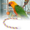 thumbnail image 1 of Bendable Bird Rope Perch Toy, Colorful & Safe, Comfortable Grip, for Cockatiels, Lovebirds, Budgies withStand, 1 of 7