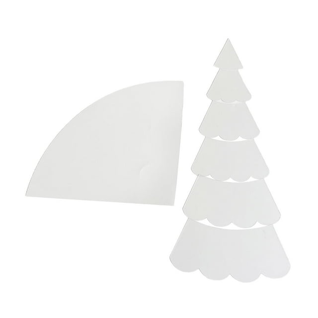 Abbracc 7Pcs/Set Xmas Tree Quilting Cutting Template DIY Sewing Tools Arts Crafts Sewing M