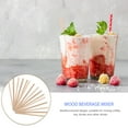 thumbnail image 4 of WRISTBIQUE Hot Chocolate Stir Sticks Stirring Stick Wood Beige 100pcs 5.5x0.2x0.04in, 4 of 10