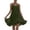 W-Green, variant on Womens Dresses Neck Summer A Line Ruffle Sleeveless Flowy Dresses Retro Clothes L Red