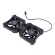 thumbnail image 4 of Portable Foldable Laptop Cooler USB Cooler 2 Fans Computer Stand Notebook Cooling Mat (Black), 4 of 4