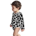 thumbnail image 3 of Xecao Cow Print Black White Print Baby unisex-baby Cotton Long-sleeve Bodysuits-2 Years, 3 of 6