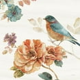 thumbnail image 4 of Gango Home Decor Spiced Nature Flowers and Birds Wall Art ; Two Orange 16x16in Fine Art Paper Giclee Prints, 4 of 6