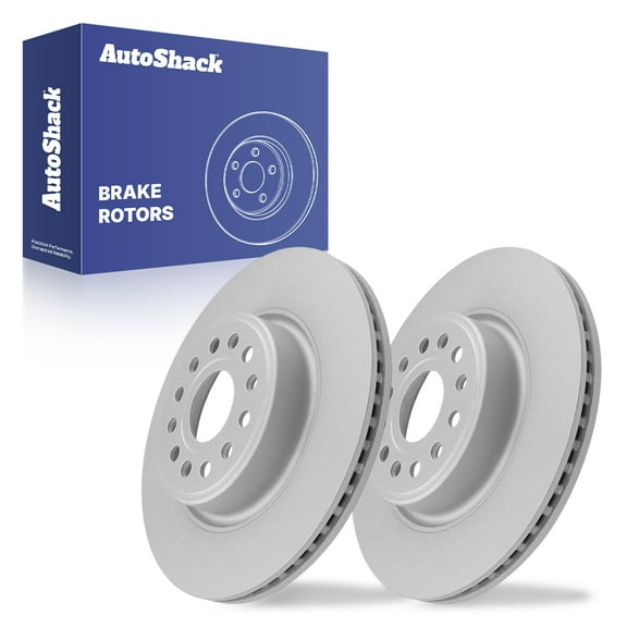AutoShack 14.88" (378 mm) Front Vented Brake Rotors Coated | Replacement for 2019-2024 Ram 1500 | 2-PC Set | ArmorStop