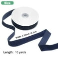 thumbnail image 3 of Velvet Ribbon 10 Yards 1" Wide Nylon Fabric Ribbons, Navy Blue, 3 of 7