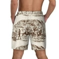 thumbnail image 4 of Balery Western Desert Cowboys2 Mens Swim Trunks Swim Shorts for Men Quick Dry Inseam Beach Shorts with Compression Liner Pocket-3X-Large, 4 of 9