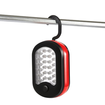 Moclever Portable Work Light with 27LEDs, LED Magnetic Flashlight with Hook for Camping Hiking Emergency