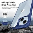 thumbnail image 3 of Funda ESR para iPhone 14/iPhone 13 de grado militar, azul transparente, 3 of 7