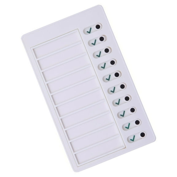 Reusable Daily Routine Chart Time Management Board Kids Study Schedule Daily Chore Chart 12x20cm Visual Schedule Board