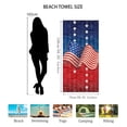 thumbnail image 2 of Patriotic Beach Towel 250th Anniversary 4th of July Independence Day Fireworks Stars Soft Towels for Travel Swimming Bath A, 2 of 7