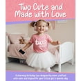 thumbnail image 3 of Lalo & Luna Two Cute Heart Second Birthday Girls Long Sleeve Shirt, Toddler Tee, Mauve Heather, 3 of 6