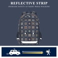 thumbnail image 5 of FORMRS Unisex School Backpack 17" Student Travel Bag with Laptop Compartment, Square Harmony, 5 of 7