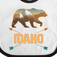 thumbnail image 4 of Inktastic Idaho Vacation Bear Silhouette Boys or Girls Baby Bib, 4 of 4