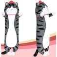 thumbnail image 1 of Almohada de peluche de gato, almohada suave de 60 cm, almohada corporal de gato, juguetes de peluche de gato para todas las edades, 1 of 4