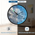 thumbnail image 5 of Voice Activated Clock with Glow Light 12 Inch Large Silent Wall Clock Battery Operated for Home Decor Flying Horses and Sheep, 5 of 8