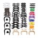 thumbnail image 1 of 66 uds bigotes falsos barba peluda niños adultos suministros de disfraces bigote falso para decoración de juegos de rol vacaciones accesorios de, 1 of 9