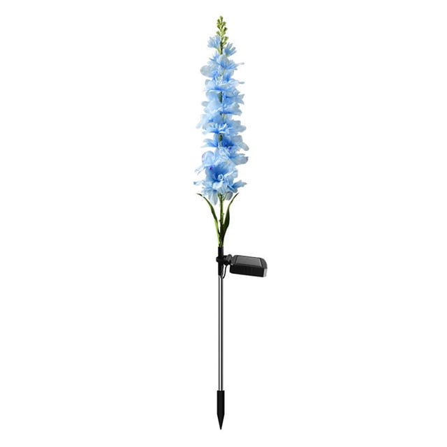 Xihbxyly Luz Solar Nocturna Violeta, Elegante Luz Led de Suelo con Forma de Jacinto, Resistente Al Agua Ip65, Decoración para Jardín y Patio, Mejora El Ambiente Exterior, Fácil Instalación, 75 Cm de